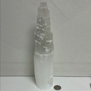 Selenite Tower Crystal - White Polished Point